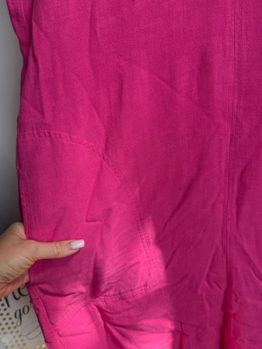 NWT SPLENDID LINEN BLEND CHARITY LILAC ROSE DRESS SZ XL - Picture 8 of 9